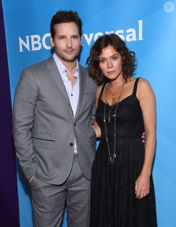 Peter Facinelli et Anna Friel à la soirée "NBC Universal" à Pasadena, le 2 avril 2015 