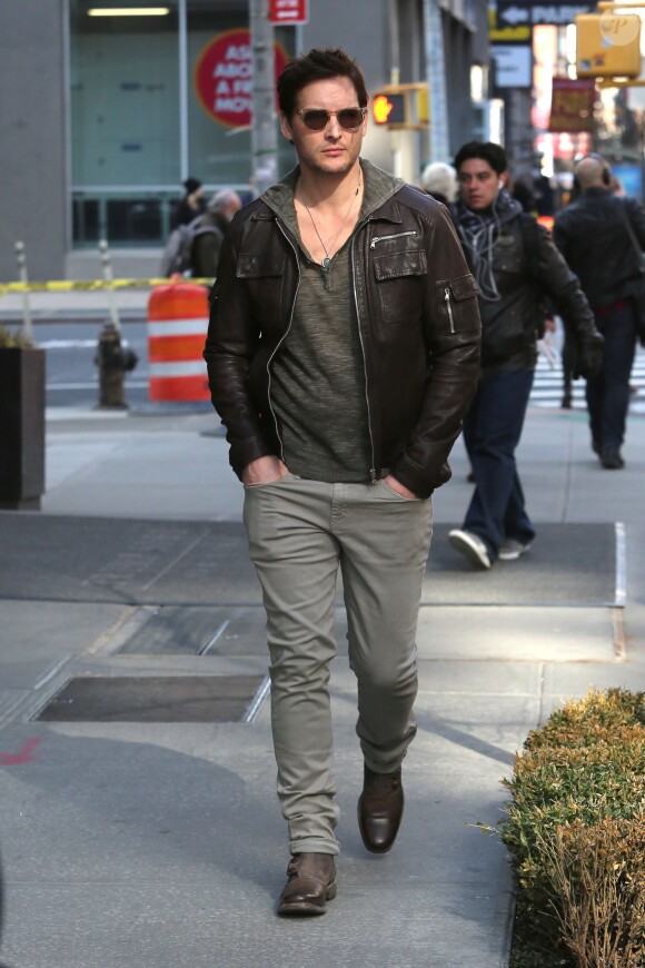 Peter Facinelli près de l'hôtel Trump Soho à New York le 31 mars 2015