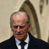 Le prince Philip, duc d'Edimbourg, lors de la messe de Pâques en la chapelle St George à Windsor le 5 avril 2015.