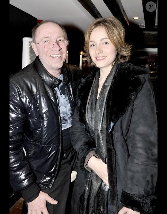 Exclusif - Alain Depardieu et sa fille Delphine à Paris en mars 2008.