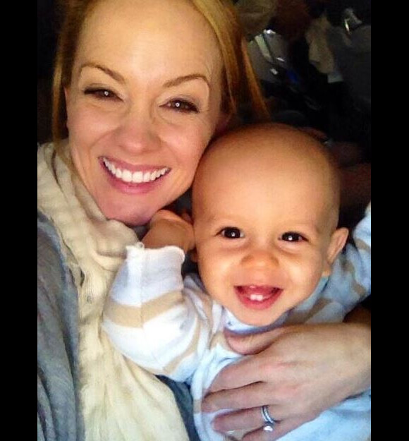 Kelly Stables et son fils Kendrick, le 11 décembre 2013