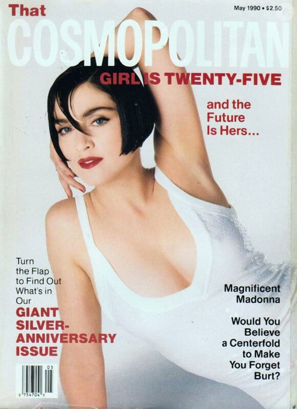 Madonna en couverture du Cosmopolitan américain, mai 1990.