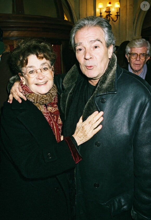 Nina Companeez  et Pierre Arditi à Paris le 18 janvier 2004. 