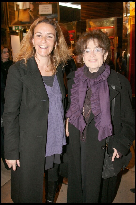 Nina Companeez  et sa fille Valentine à Paris en mars 2009. 