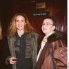 Nina Companeez et sa fille Valentine à Paris le 21 décembre 1999. 