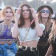 Kendall Jenner, Hailey Baldwin et Fergie au 2ème jour du Festival "Coachella Valley Music and Arts" à Indio, le 11 avril 2015