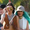 Kendall Jenner et Kylie Jenner au 1er jour du Festival "Coachella Valley Music and Arts" à Indio, le 10 avril 2015