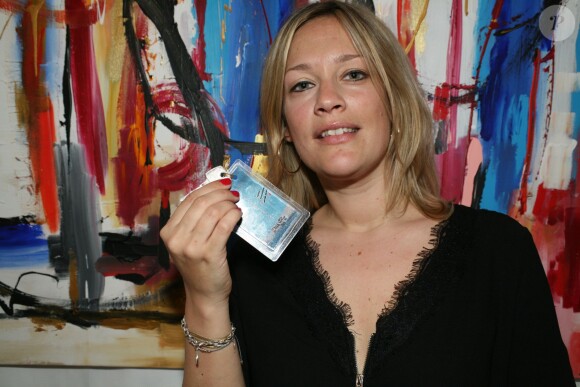 Caroline Faindt au Vernissage de l'exposition de Caroline Faindt à la galerie "My Web' Art Galerie" à Paris. Le 9 avril 2015 