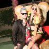 Jeremy Scott et Fergie assistent à la soirée Moschino for Coachella à Bermuda Dunes, en Californie. Le 11 avril 2015.