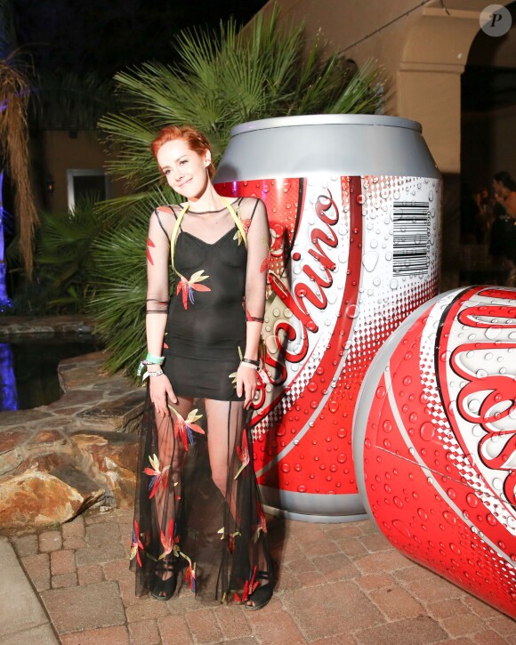 Jena Malone assiste à la soirée Moschino for Coachella à Bermuda Dunes, en Californie. Le 11 avril 2015.