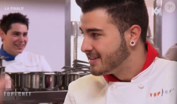 Kevin dans Top Chef 2015 (la finale) sur M6, le lundi 13 avril 2015.