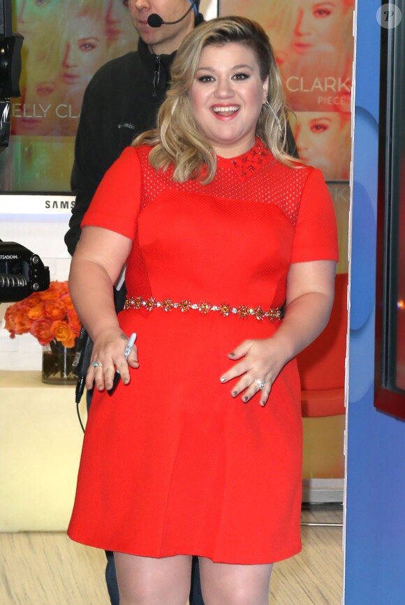 Kelly Clarkson s'est rendue dans les studios de l'émission "Good Morning America" à New York. Le 3 mars 2015 