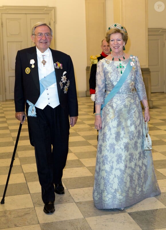 Banquet pour les 75 ans de la reine Margrethe II de Danemark, le 15 avril 2015 au palais de Christiansborg.