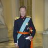 Le grand-duc Henri de Luxembourg. Banquet pour les 75 ans de la reine Margrethe II de Danemark, le 15 avril 2015 au palais de Christiansborg.