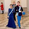 Le prince Joachim et la princesse Marie de Danemark. Banquet pour les 75 ans de la reine Margrethe II de Danemark, le 15 avril 2015 au palais de Christiansborg.