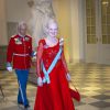La reine Margrethe II de Danemark - La reine Margrethe II de Danemark fête ses 75 ans lors d'un dîner au Palais de Christiansborg la veille de son anniversaire à Copenhague, le 15 avril 2015.15/04/2015 - Copenhague