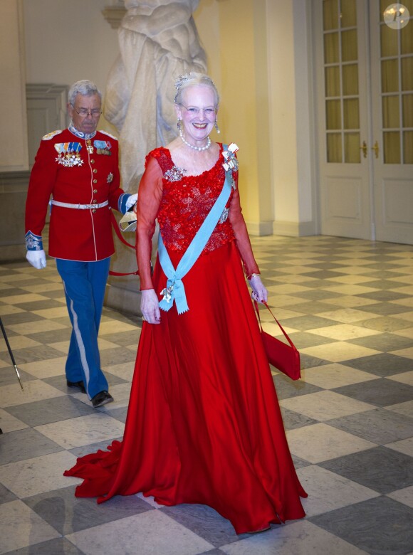 La reine Margrethe II de Danemark - La reine Margrethe II de Danemark fête ses 75 ans lors d'un dîner au Palais de Christiansborg la veille de son anniversaire à Copenhague, le 15 avril 2015.15/04/2015 - Copenhague