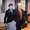 La reine Margrethe II de Danemark a découvert son nouveau portrait, fait par l'artiste Lars Physant, à Copenhague le 14 avril 2015, à deux jours de son 75e anniversaire.