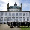 Arrivées au palais de Fredensborg pour célébrer les 75 ans de la reine Margrethe II de Danemark.