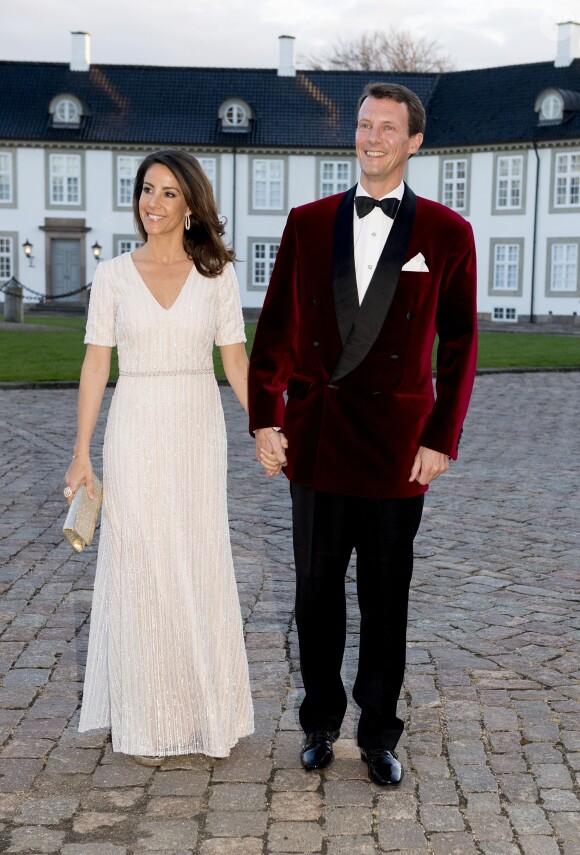 La princesse Marie et le prince Joachim de Danemark. Dîner de gala final pour les 75 ans de la reine Margrethe II de Danemark, le 16 avril 2015.