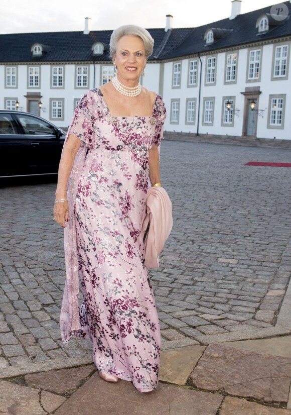 La princesse Benedikte de Danemark. Dîner de gala final pour les 75 ans de la reine Margrethe II de Danemark, le 16 avril 2015 à Copenhague.