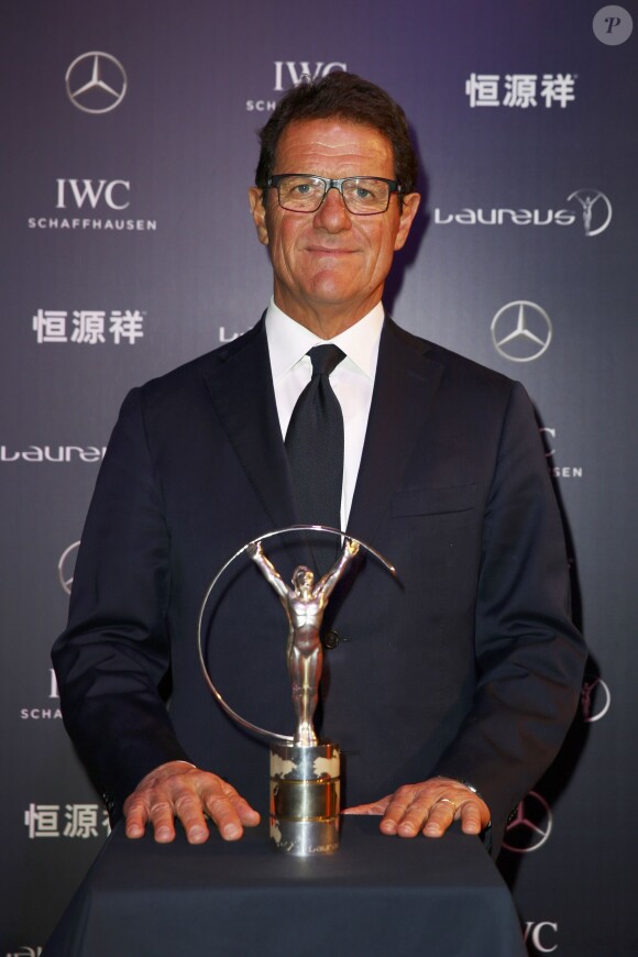 Fabio Capello - Cérémonie des Laureus World Sport Awards 2015 à Shanghai le 15 avril 2015