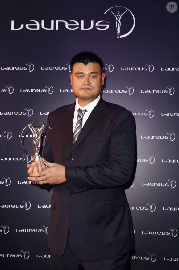 Le joueur de basket ball Yao Ming - Cérémonie des Laureus World Sport Awards 2015 à Shanghai le 15 avril 2015