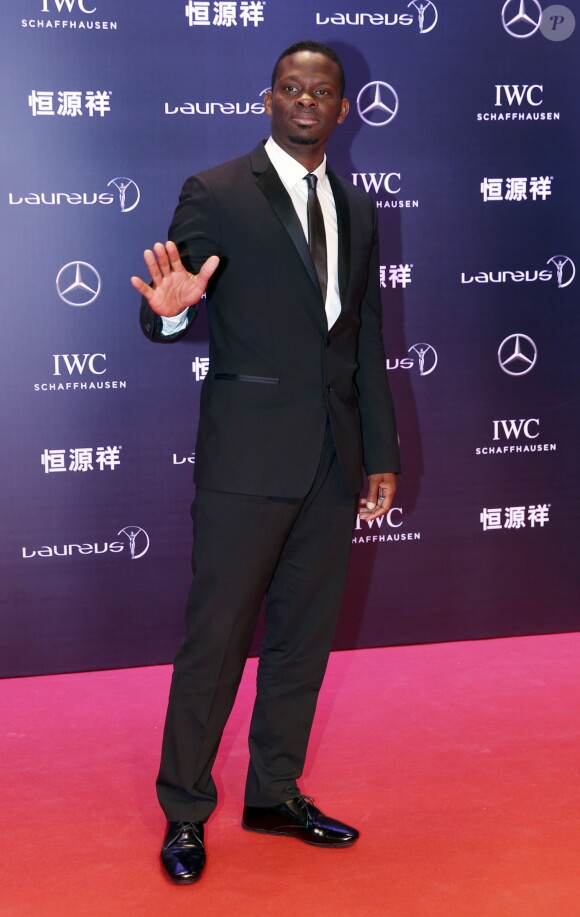 Louis Saha - Cérémonie des Laureus World Sport Awards 2015 à Shanghai le 15 avril 2015