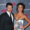 Vanessa Minnillo et son mari Nick Lachey lors de la Présentation de la saison 4 de la série "Game of Thrones" à New York, le 19 mars 2014.