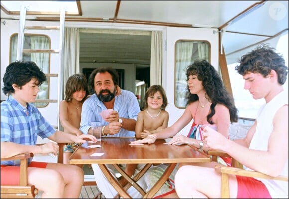 Richard Anthony en famille en 1982 