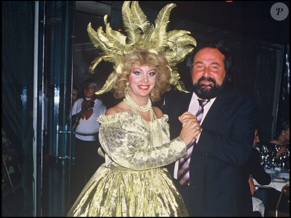 Olivia Valere et Richard Anthony à Paris en 1985