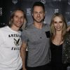 Exclusive - Christian Millette, Tonya Kinzinger et son mari Bernard Lignon, Maxime Dereymez et Jade Geropp à la soirée Loft By au Comedy Club, à Paris, le 17 avril 2015