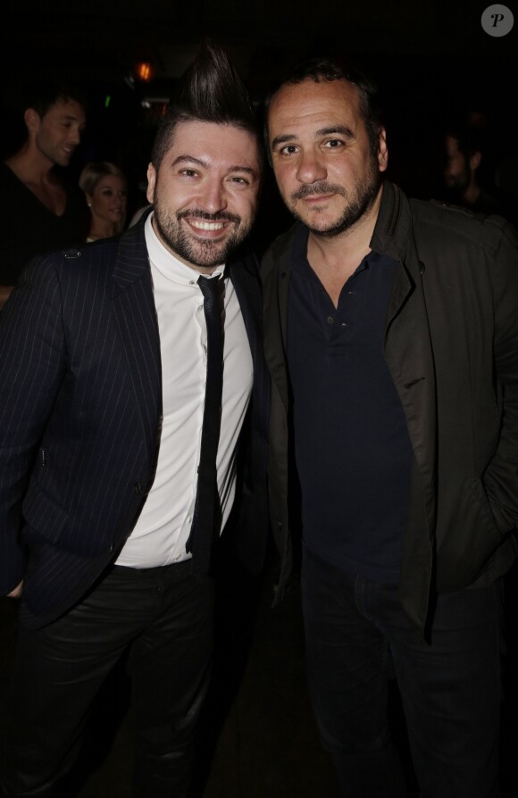 Exclusive - Chris Marques et Francois-Xavier Demaison à la soirée Loft By au Comedy Club, à Paris, le 17 avril 2015