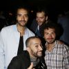 Exclusive - Tarik Seddak, Tarek Boudali, Ugo Marchand et Maxime Musqua à la soirée Loft By au Comedy Club, à Paris, le 17 avril 2015