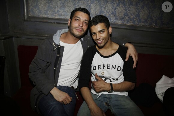 Exclusive - Adel Bencherif et Brahim Zaibat à la soirée Loft By au Comedy Club, à Paris, le 17 avril 2015