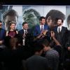 Jeremy Renner, Scarlett Johansson, Mark Ruffalo, Chris Hemsworth, Chris Evans, Robert Downey Jr. - Avant-première du film "The Avengers: Age of Ultron" à Londres, le 21 avril 2015.