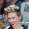 Scarlett Johansson (robe Balmain) - Avant-première du film "The Avengers: Age of Ultron" à Londres, le 21 avril 2015.