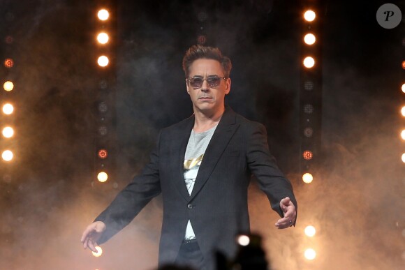 Robert Downey Jr. lors de la première du film "The Avengers: Age of Ultron" à Londres, le 21 avril 2015.