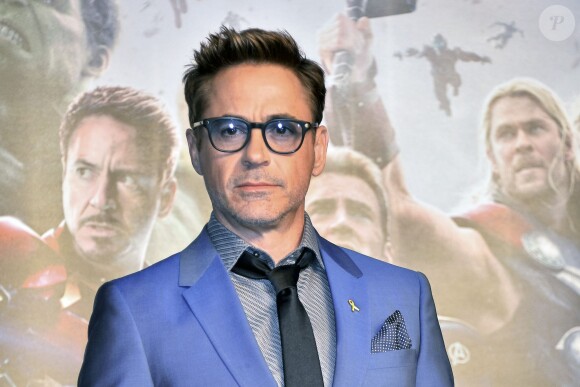 Robert Downey Jr. en promotion pour la sortie du film "The Avengers 2" à Séoul le 17 avril 2015.