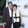 Kris et Bruce Jenner au tournoi de poker Aces & Angels Celebrity à la Playboy Mansion à Beverly Hills, le 11 juillet 2009