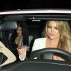 Khloé Kardashian, Kendall et Kylie Jenner quittent le restaurant Craig's à West Hollywood, le 23 avril 2015.