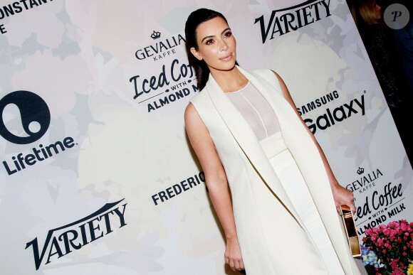 Kim Kardashian assiste au déjeuner Power of Women du magazine Variety au Cipriani 42nd Street. New York, le 24 avril 2015.