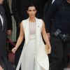 Kim Kardashian quitte le Cipriani 42nd Street à l'issue du déjeuner Power of Women du magazine Variety. New York, le 24 avril 2015.