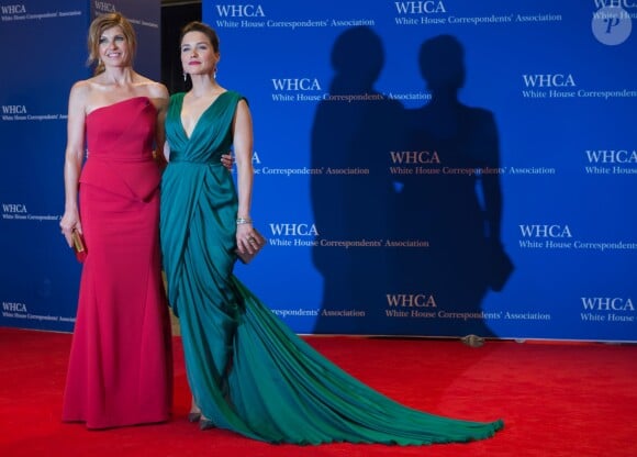 Sophia Bush et Connie Britton sur le tapis rouge du traditionnel dîner annuel de l'Association des correspondants de la Maison Blanche, le samedi 25 avril 2015