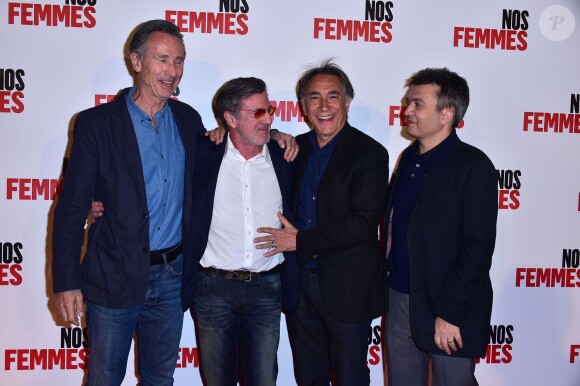 Thierry Lhermitte, Daniel Auteuil, Richard Berry et Thomas Langmann - Avant-première du film "Nos Femmes" au cinéma Gaumont Opéra à Paris, le 27 avril 2015.