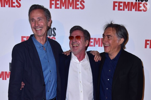 Thierry Lhermitte, Daniel Auteuil et Richard Berry - Avant-première du film "Nos Femmes" au cinéma Gaumont Opéra à Paris, le 27 avril 2015.