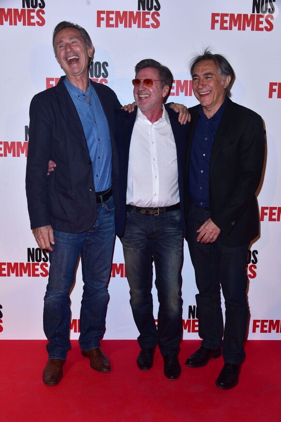 Thierry Lhermitte, Daniel Auteuil et Richard Berry - Avant-première du film "Nos Femmes" au cinéma Gaumont Opéra à Paris, le 27 avril 2015.