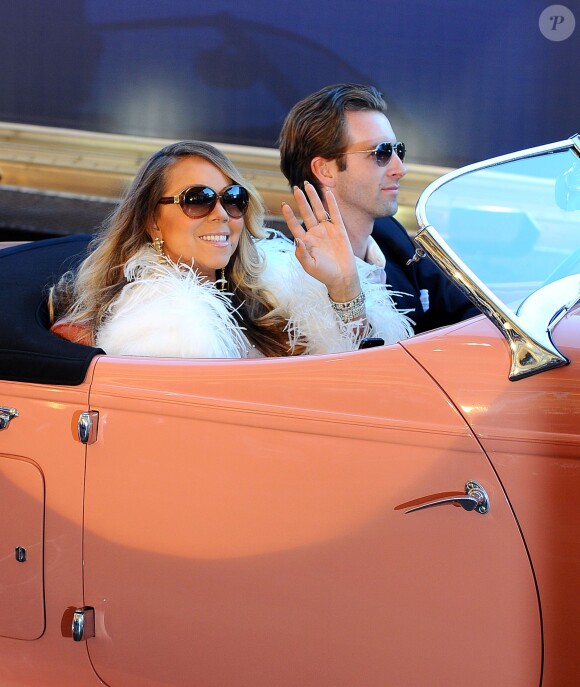 Mariah Carey à son arrivée au "Caesars Palace" à Las Vegas, le 27 avril 2015 