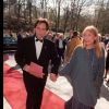 Joni Mitchell et son mari Don Freed, lors de la cérémonie du Polar Prize à Stockholm, le 9 mai 1996