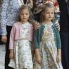 La princesse Sofia et la princesse Leonor d'Espagne à Majorque le 31 mars 2013